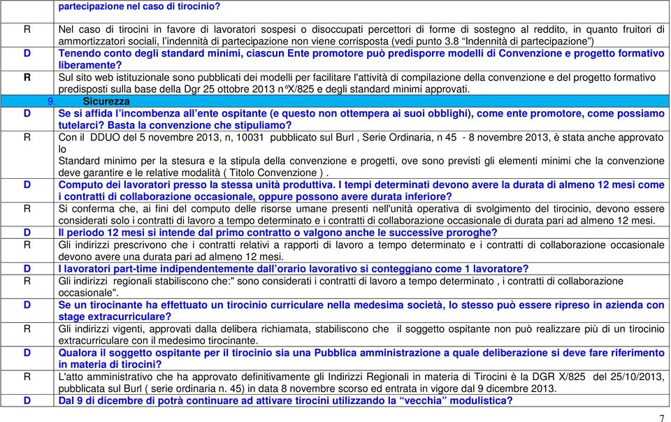 corrisposta (vedi punto 3.8 Indennità di partecipazione ) Tenendo conto degli standard minimi, ciascun Ente promotore può predisporre modelli di Convenzione e progetto formativo liberamente?