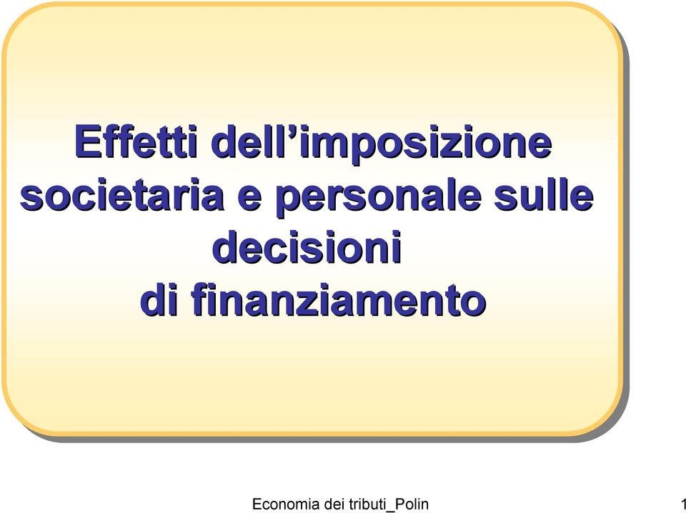 sulle decisioni di