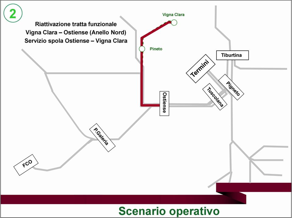 Servizio spola Ostiense Vigna Clara