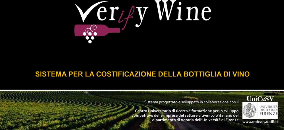 delle imprese del settore vitivinicolo italiano del dipartimento