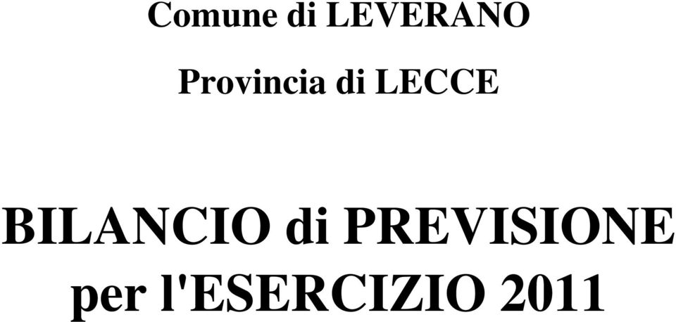 di PREVISIONE