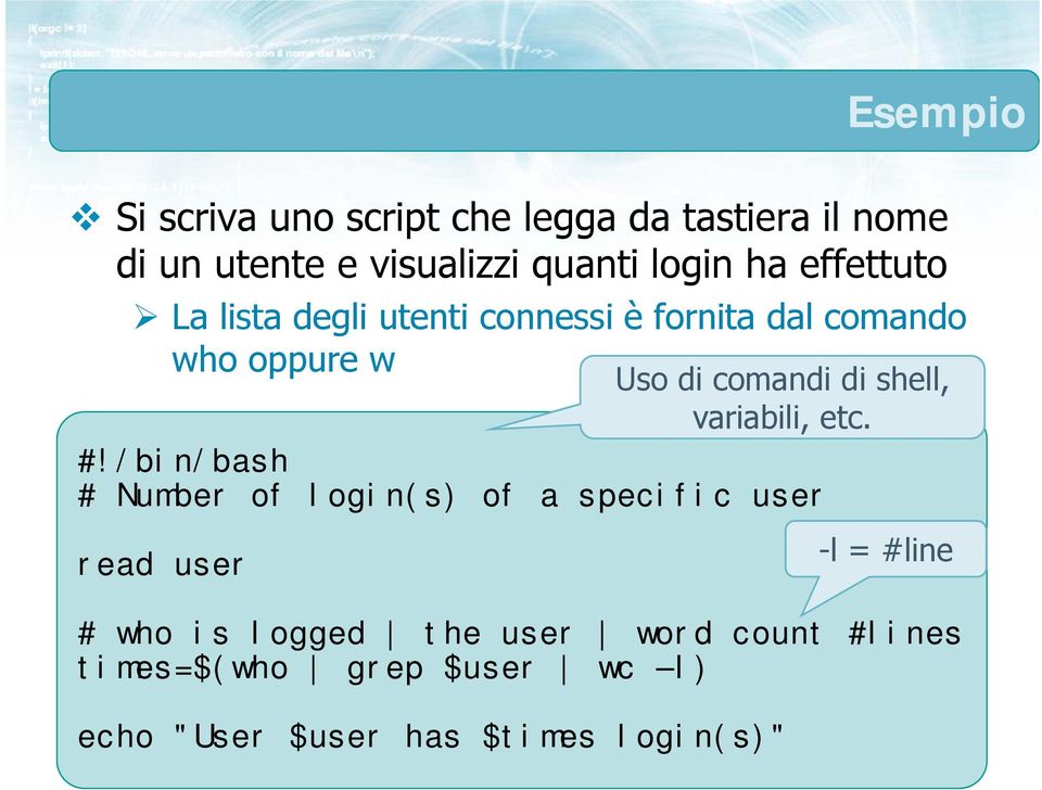 shell, variabili, etc. #!