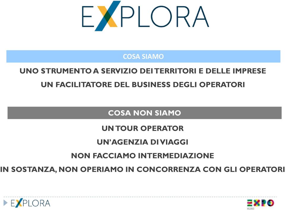 SIAMO UN TOUR OPERATOR UN AGENZIA DI VIAGGI NON FACCIAMO