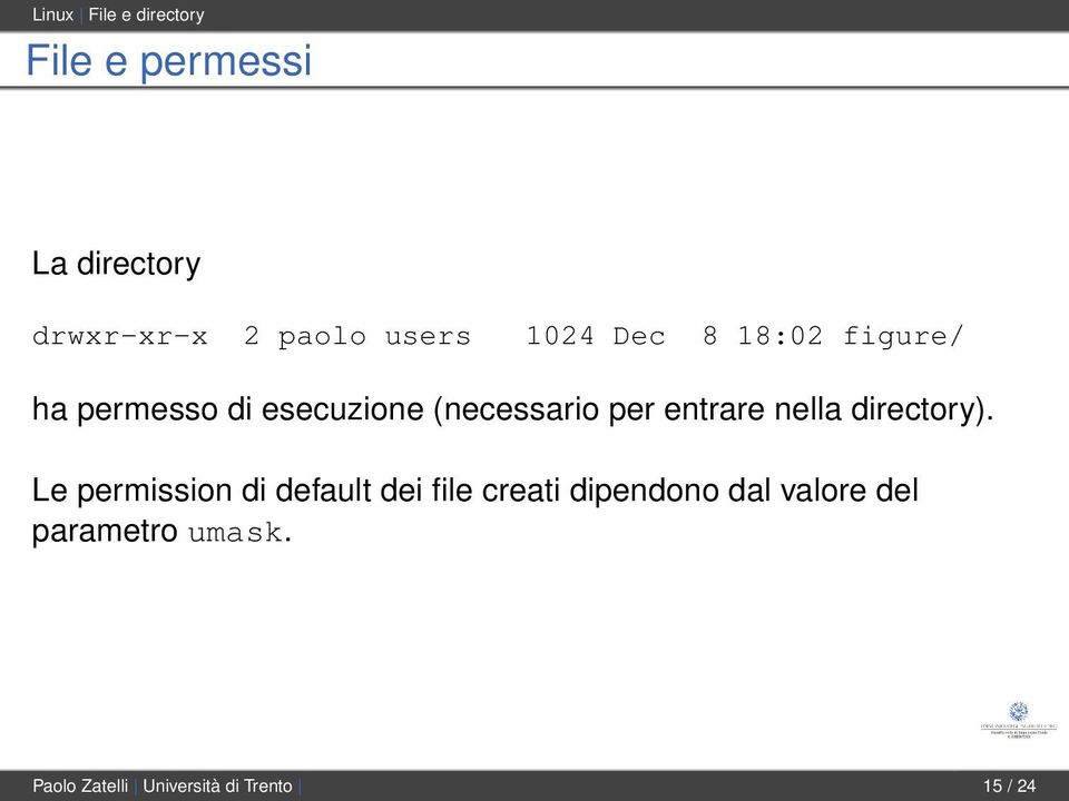 entrare nella directory).