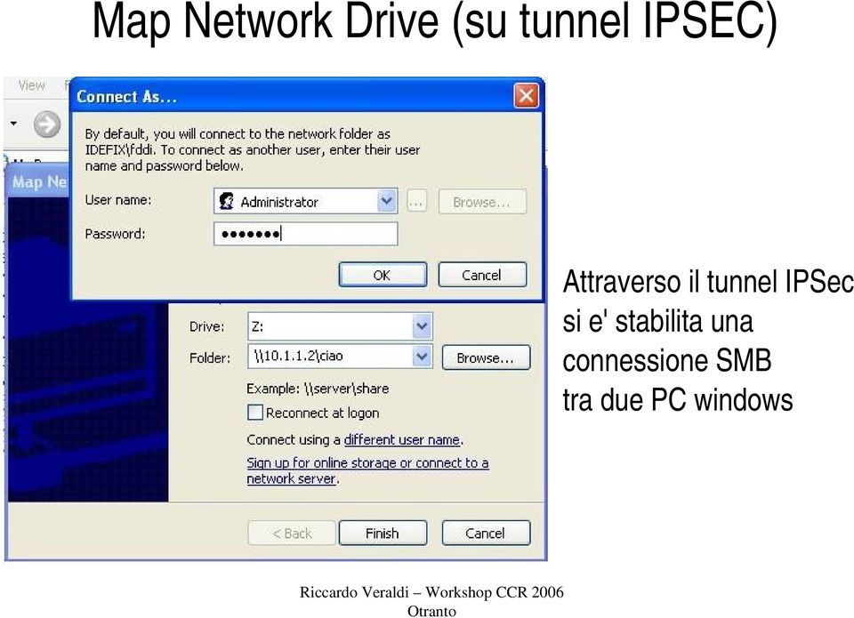 IPSec si e' stabilita una