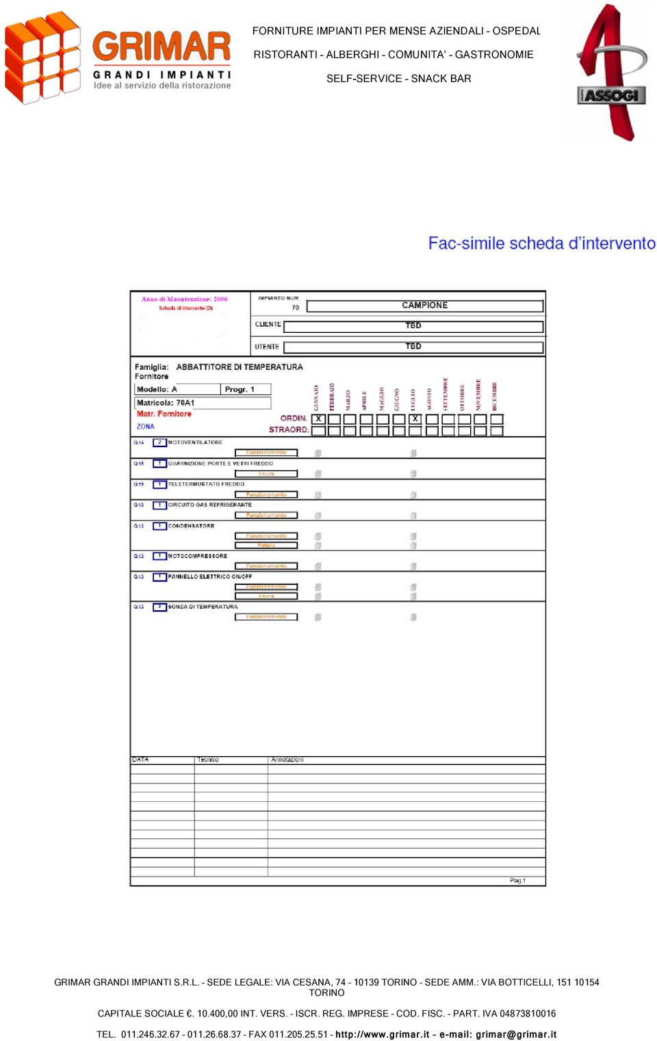 CESANA, 74 10139 SEDE