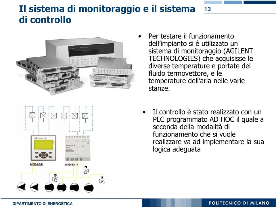 termovettore, e le temperature dell aria nelle varie stanze.