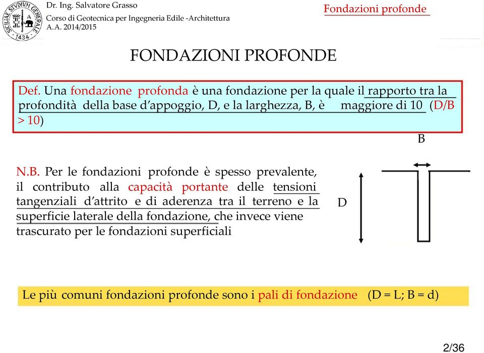 maggiore di 10 (D/B 