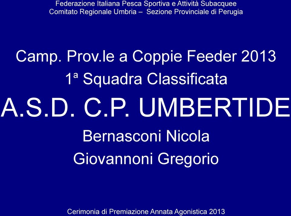 Squadra Classificata A.S.D. C.P.