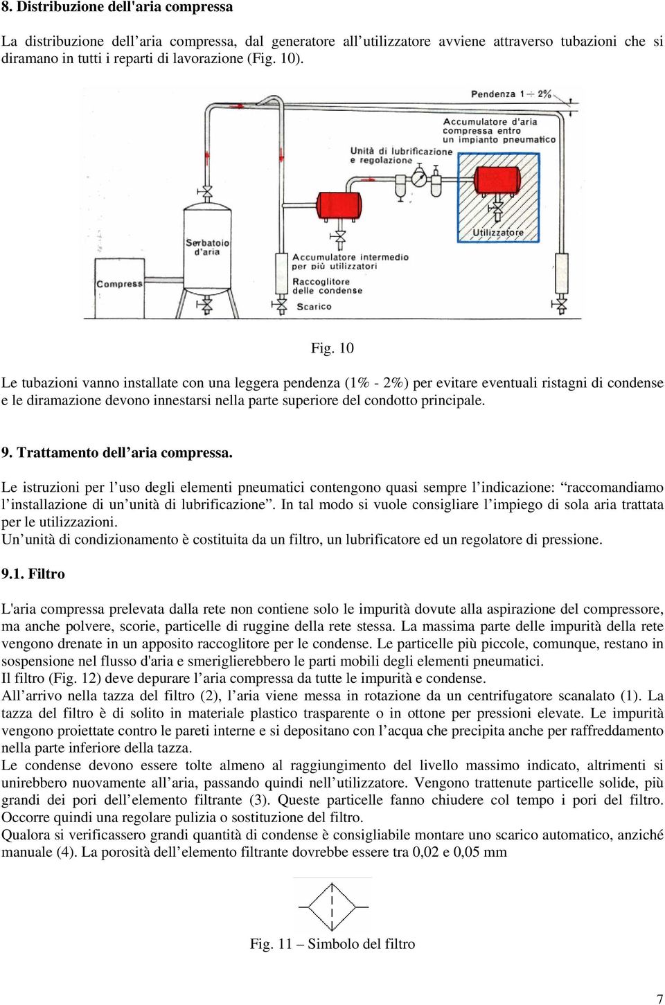 Trattamento dell aria compressa. Le istruzioni per l uso degli elementi pneumatici contengono quasi sempre l indicazione: raccomandiamo l installazione di un unità di lubrificazione.