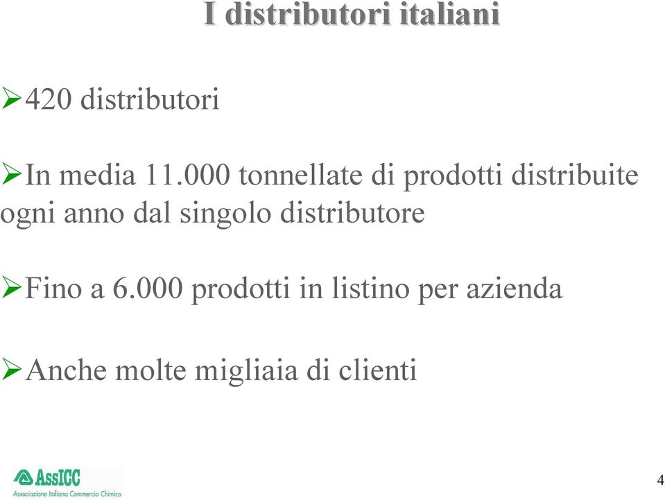 dal singolo distributore Fino a 6.