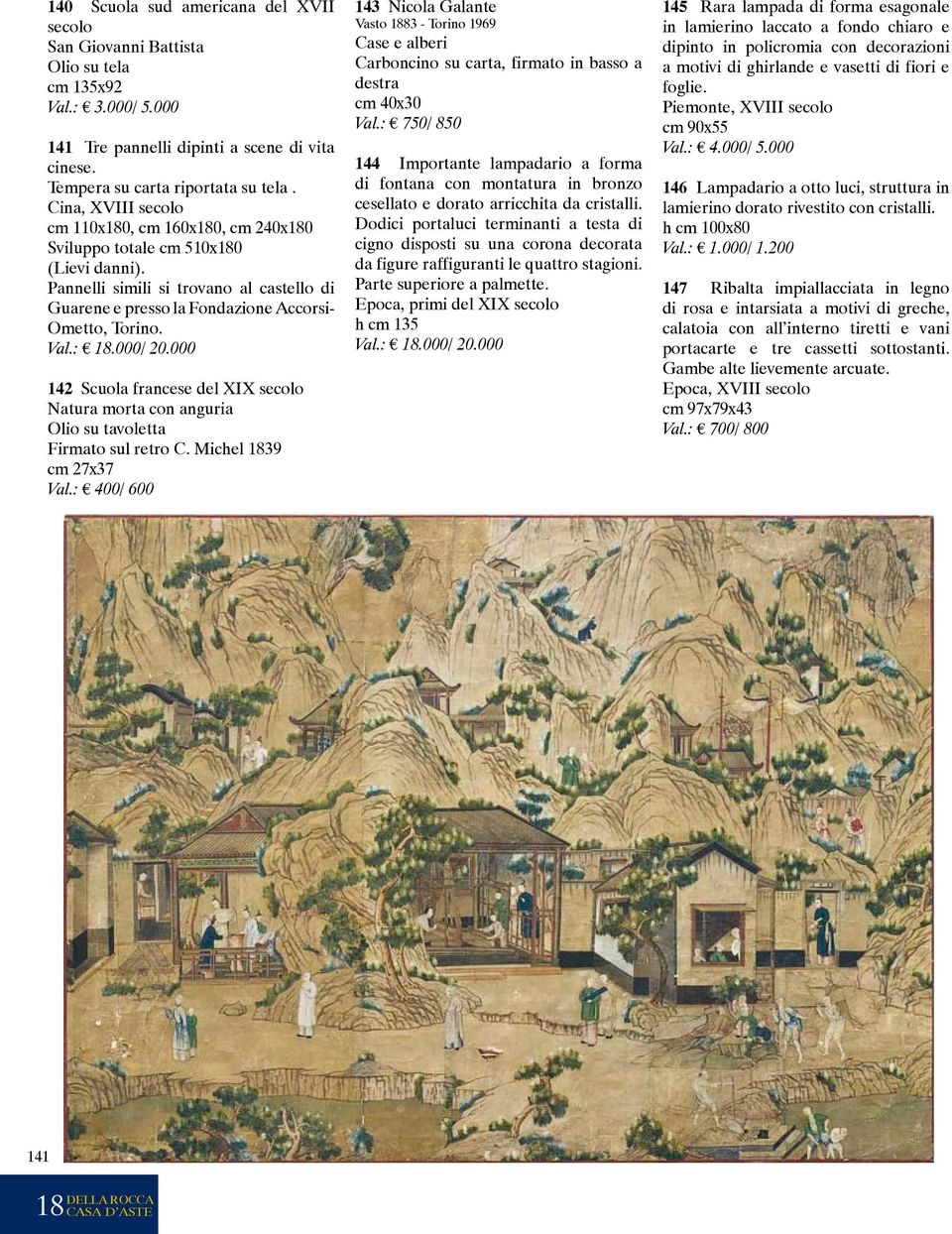 : 18.000/ 20.000 142 Scuola francese del XIX secolo Natura morta con anguria Olio su tavoletta Firmato sul retro C. Michel 1839 cm 27x37 Val.
