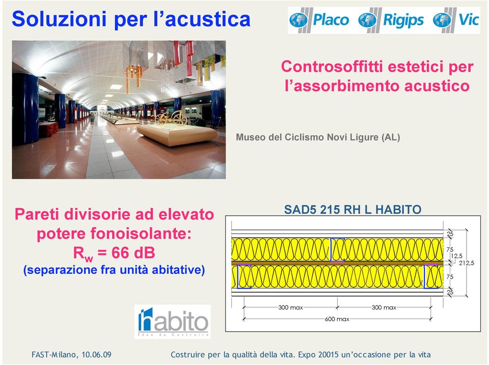 (AL) Pareti divisorie ad elevato potere fonoisolante: Rw