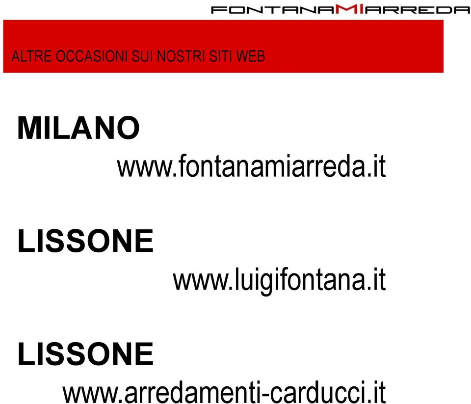 it LISSONE www.luigifontana.