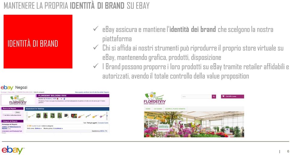 store virtuale su ebay, mantenendo grafica, prodotti, disposizione I Brand possono proporre i loro