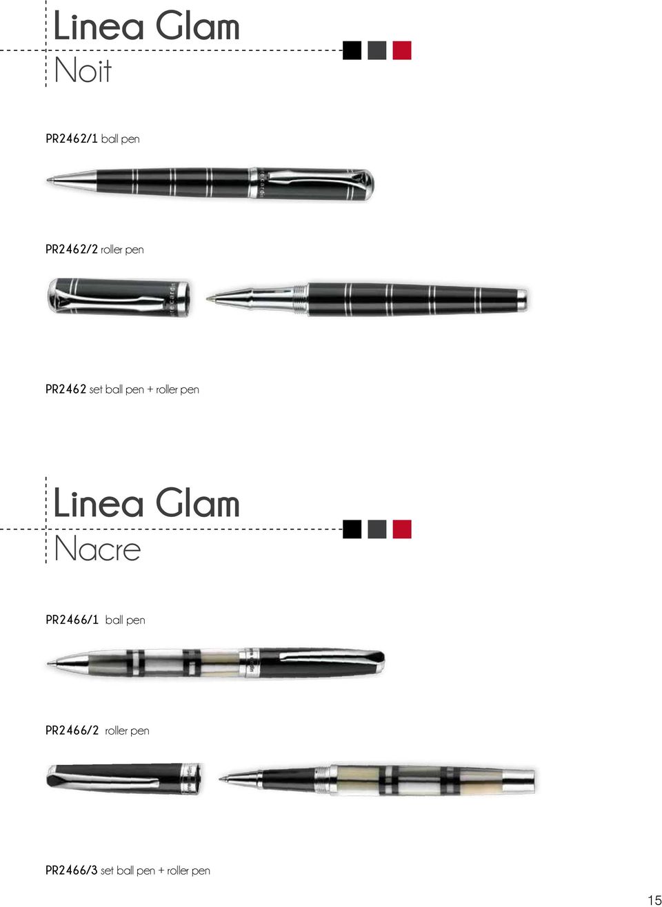 Linea Glam Nacre PR2466/1 ball pen PR2466/2