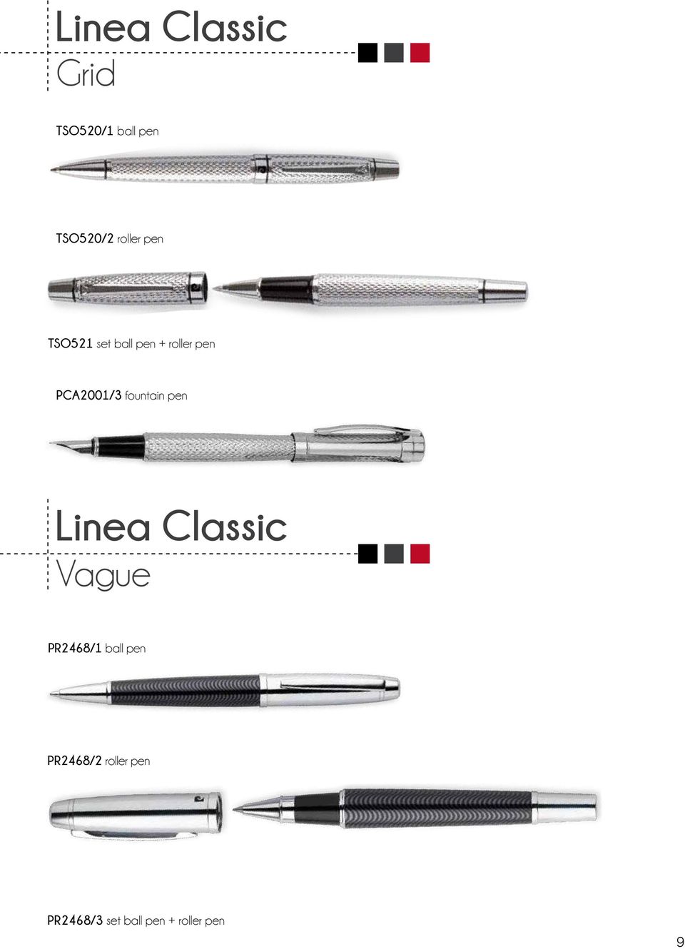 PCA2001/3 fountain pen Linea Classic Vague PR2468/1