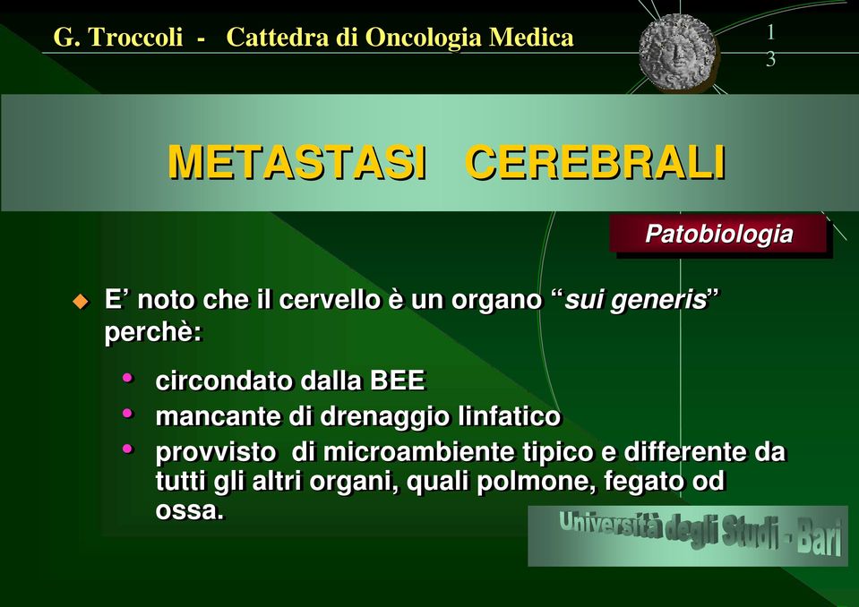 drenaggio linfatico provvisto di microambiente tipico e