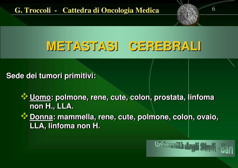 linfoma non H., LLA.