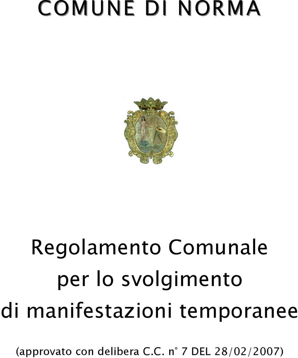 manifestazioni temporanee