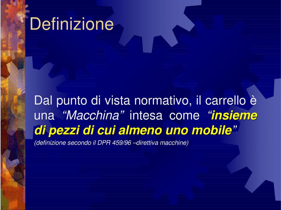 di pezzi di cui almeno uno mobile