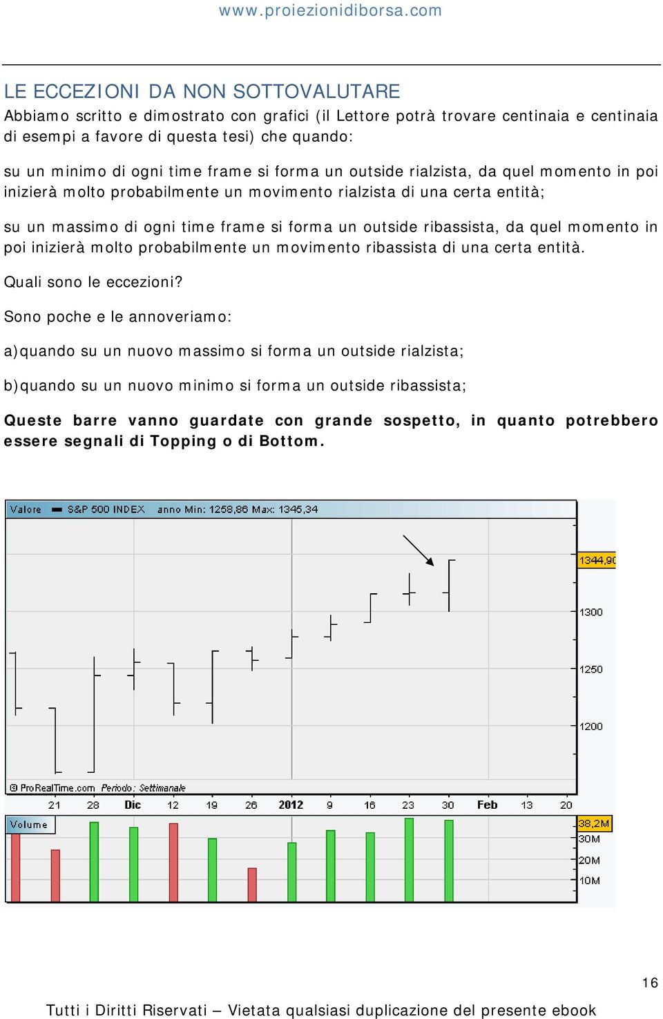 ribassista, da quel momento in poi inizierà molto probabilmente un movimento ribassista di una certa entità. Quali sono le eccezioni?