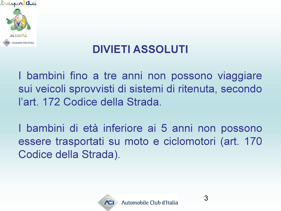 172 Codice della Strada.