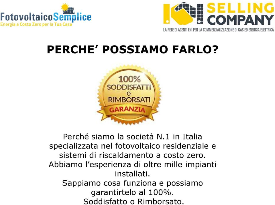 riscaldamento a costo zero.