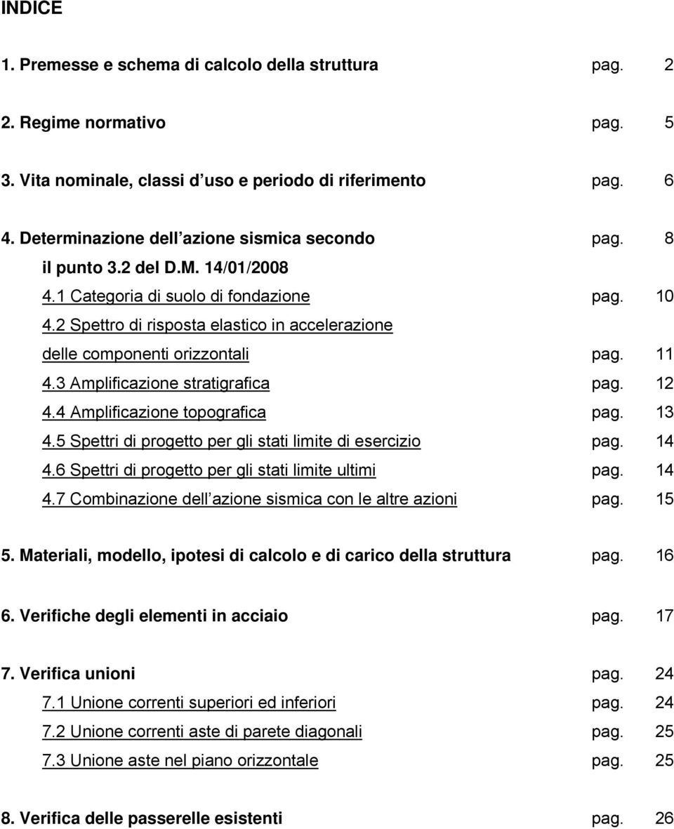 2 Spettro di risposta elastico in accelerazione delle componenti orizzontali pag. 11 4.3 Amplificazione stratigrafica pag. 12 4.4 Amplificazione topografica pag. 13 4.