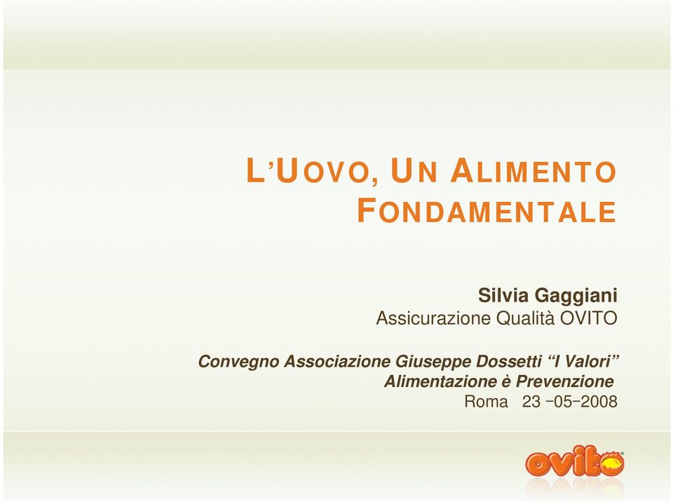 Convegno Associazione Giuseppe Dossetti I