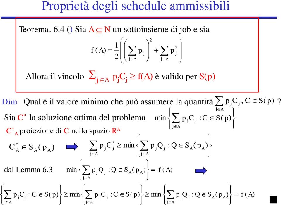 Qual è il valore minimo che uò assumere la quantità?