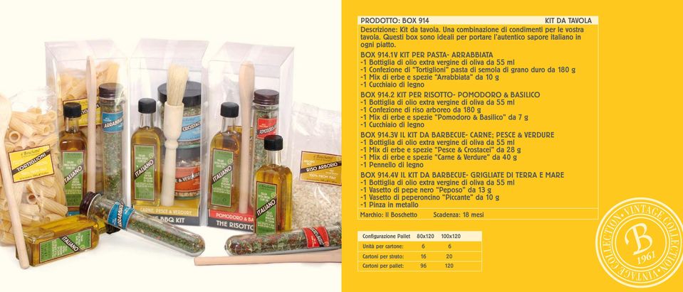 1V KIT PER PASTA- ARRABBIATA -1 Bottiglia di olio extra vergine di oliva da 55 ml -1 Confezione di Tortiglioni pasta di semola di grano duro da 180 g -1 Mix di erbe e spezie Arrabbiata da 10 g -1