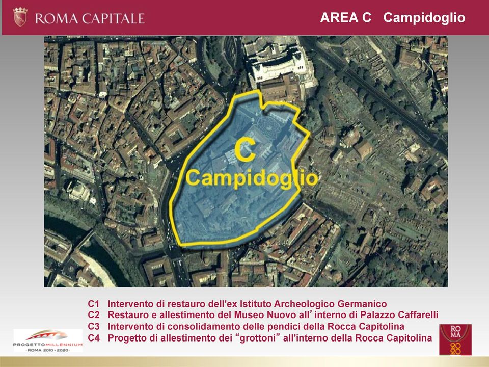 Caffarelli C3 Intervento di consolidamento delle pendici della Rocca