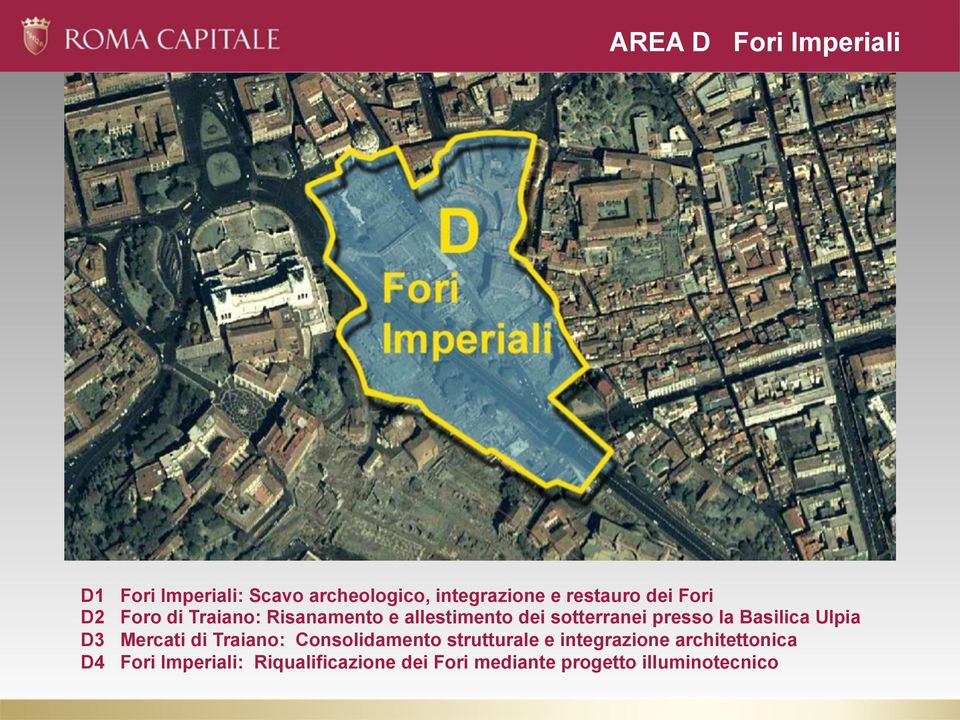 Basilica Ulpia D3 Mercati di Traiano: Consolidamento strutturale e integrazione