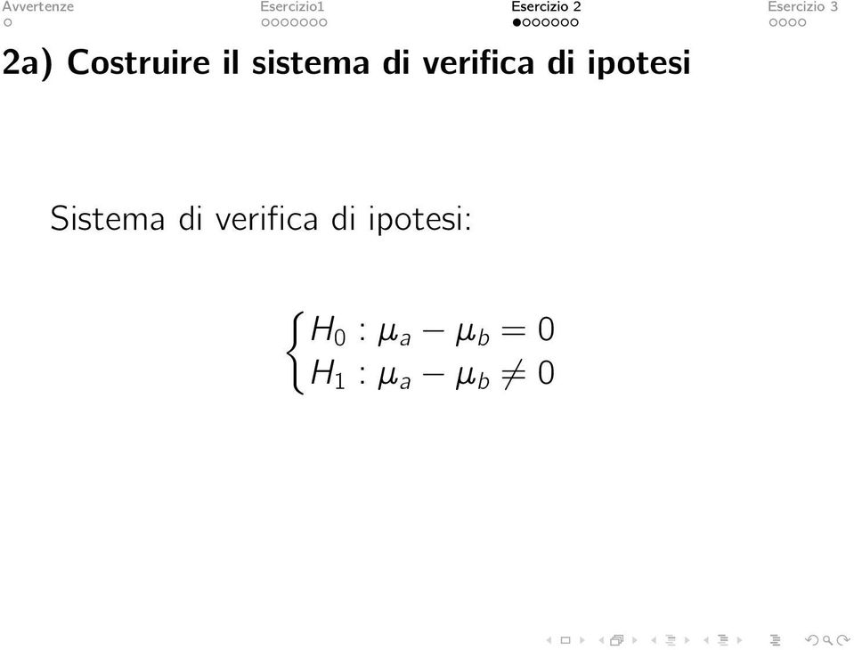 di verifica di ipotesi: { H0