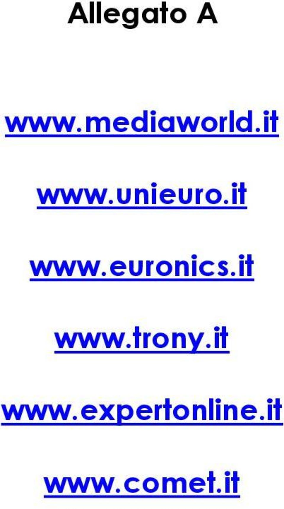 it www.trony.it www.expertonline.