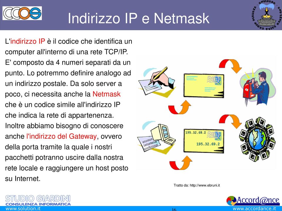 dasoloservera poco,cinecessitaanchelanetmask cheèuncodicesimileall'indirizzoip cheindicalaretediappartenenza.