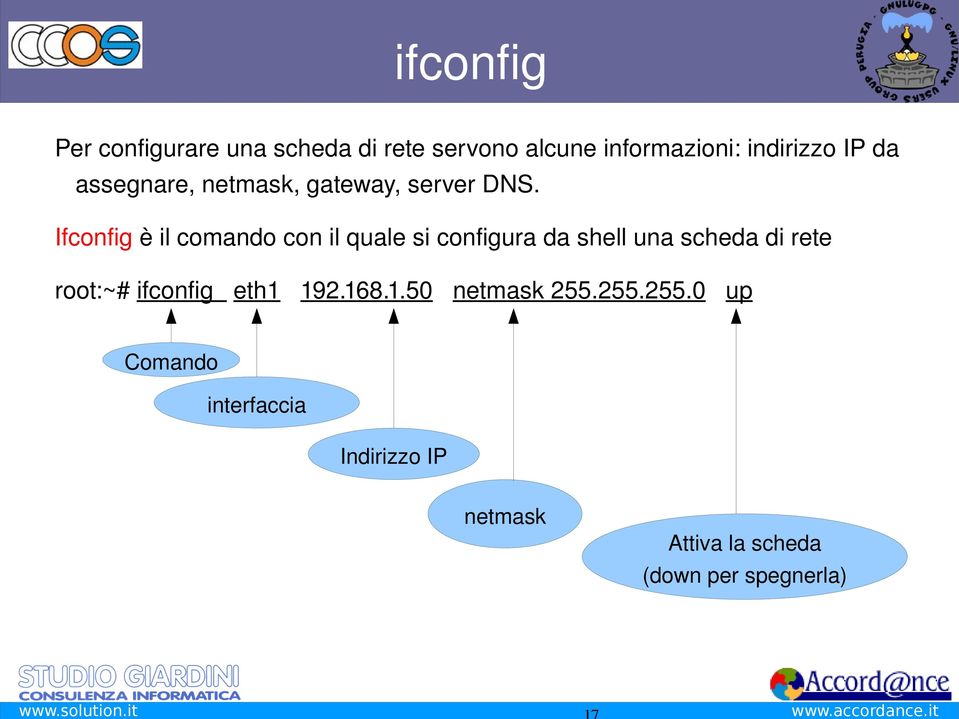 assegnare,netmask,gateway,serverdns.