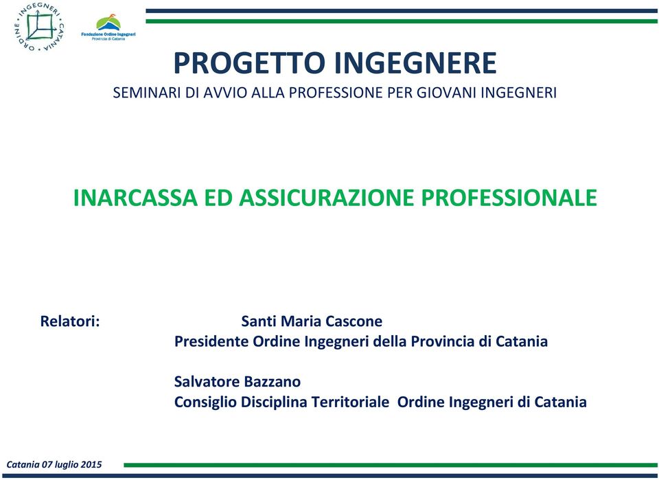 Maria Cascone Presidente Ordine Ingegneri della Provincia di Catania