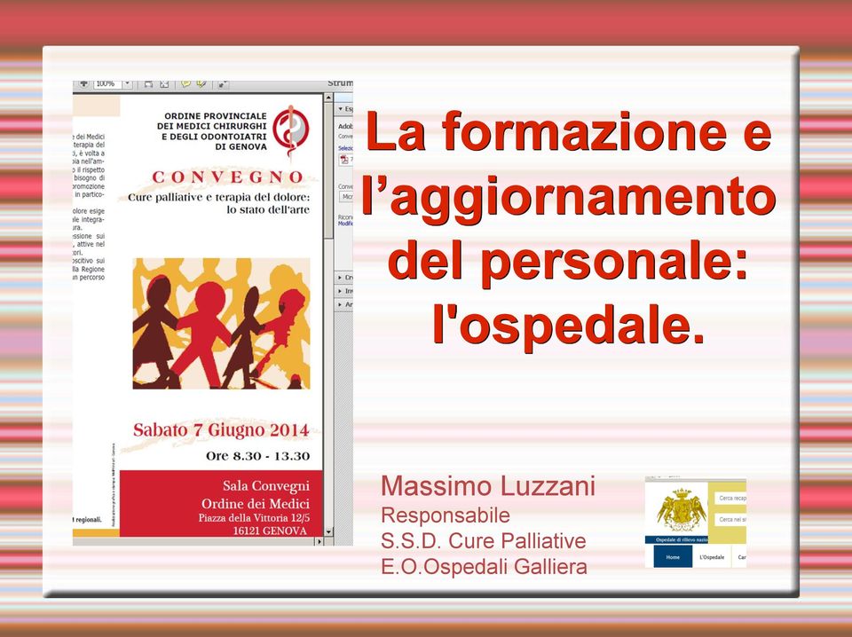 Massimo Luzzani Responsabile S.S.D.