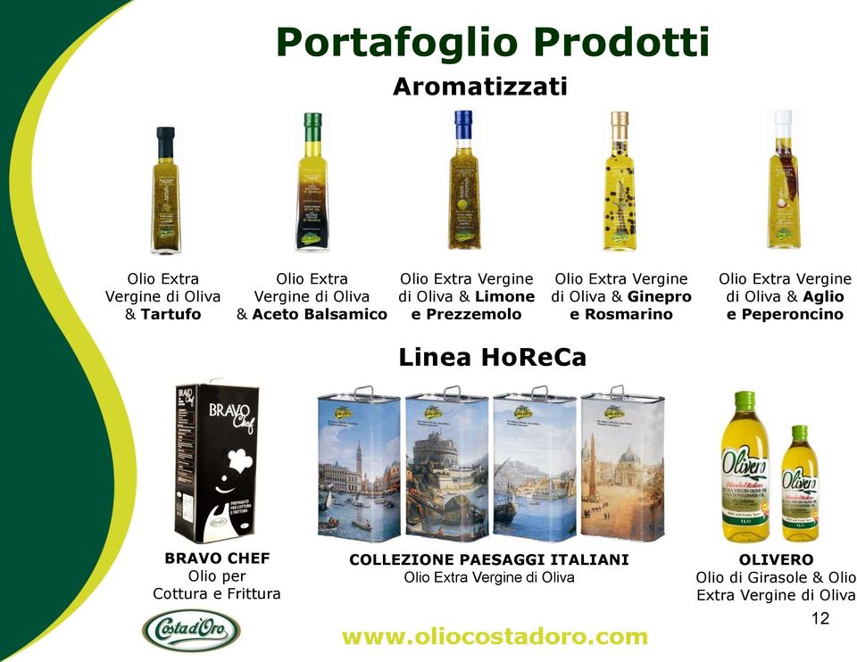 Rosmarino Olio Extra Vergine di Oliva & Aglio e Peperoncino Linea HoReCa BRAVO CHEF Olio per Cottura e