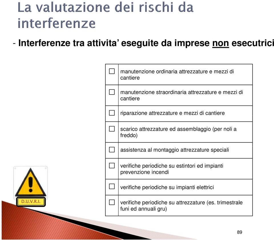 assemblaggio (per noli a freddo) assistenza al montaggio attrezzature speciali verifiche periodiche su estintori ed impianti