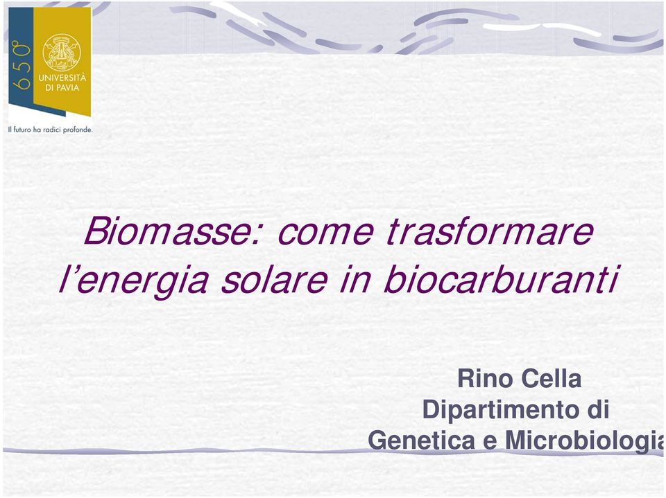 biocarburanti Rino Cella