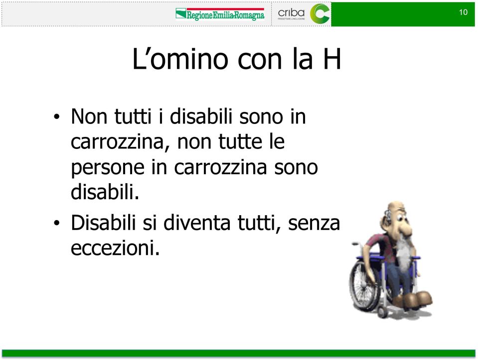 le persone in carrozzina sono disabili.