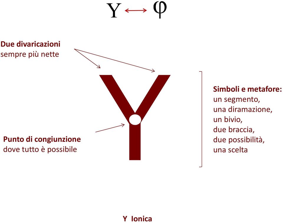 metafore: un segmento, una diramazione, un