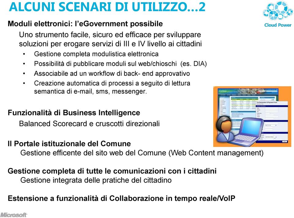 DIA) Associabile ad un workflow di back- end approvativo Creazione automatica di processi a seguito di lettura semantica di e-mail, sms, messenger.