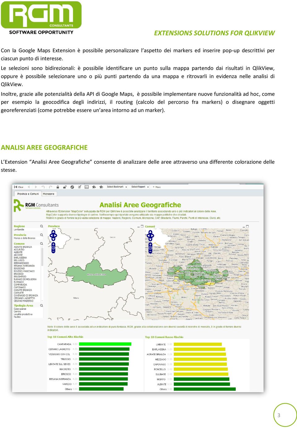 evidenza nelle analisi di QlikView.