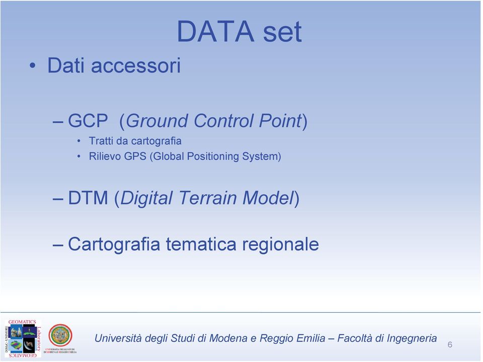 (Global Positioning System) DTM (Digital