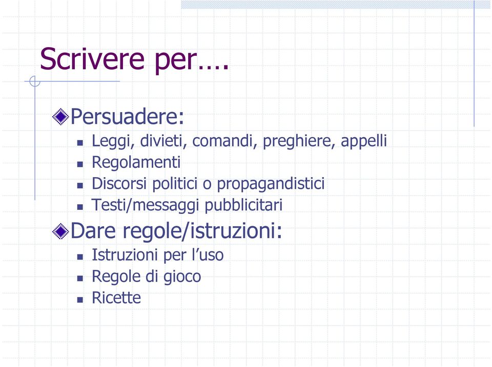 appelli Regolamenti Discorsi politici o