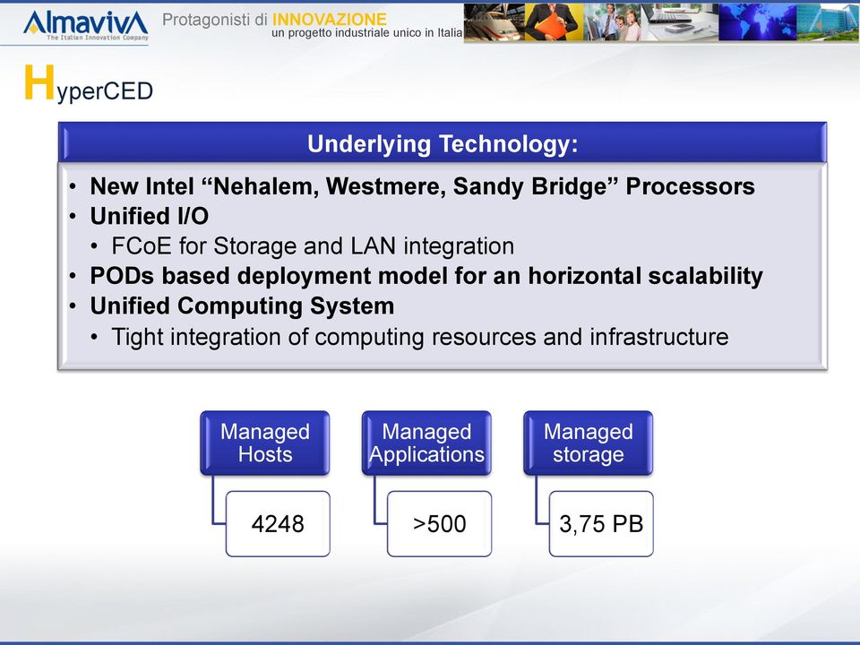 horizontal scalability Unified Computing System Tight integration of computing